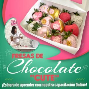 Curso online de fresas con chocolate